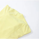 The Aurelian | Butter Yellow Mesh-Spliced Asymmetric Evening Gown