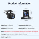 Junsun Car Rearview Camera AHD 1080P Radar Alarm Water Proof 145 ° Wide-Angle Reverse Backup AI Smart Camera
