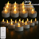 LED Tea Light With/Without Remote Flameless Flickering Candles Electronics Battery Operated Votive Light Home Table Party Decor