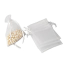 50pcs 7x9 9x12 10x15 11x16 13x18 15x20 17x23cm White Organza Bags Wedding Birthday Party Candy Box Chocolate Packing Gift Bags