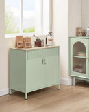 Sideboard, kitchen cupboard, double door cabinet, adjustable floor, steel rack, industrial style multi-functional