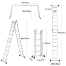 Multipurpose retractable step scaffold stairs aluminium telescopic extension ladder Collapsible Ladder Tall