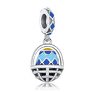 Hot Original Pendant S925 Sterling Silver Rabbit Charm Fit 3mm Bracelet Diy For Women Classic Easter egg beads Daily Gift Fine