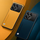 Case for Poco X6 Pro Luxury PU Leather Shockproof Silicone Shell Fundas for Xiaomi Poco X6 Pro Cover Protection Back Phone Coque