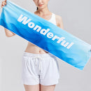 速干毛巾 透气冰感毛巾 吸汗毛巾 运动健身跑步瑜伽柔软超细纤维毛巾