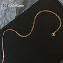RHYSONG 45 50 60cm Base Necklace Stainless Steel Jewelry For Women Handmade O Lip Snake Chain Matching Collares Para Mujer 2021