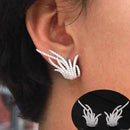 New Arrival Earrings For Women Temperament White Zircon Rhinestones Unique Design Brand Earings Fashion Jewelry Bijoux AE210