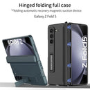 GKK Magnetic Hinge Tempered Glass Case Cover For Samsung Galaxy Z Fold 5 4 3 5G Case 360 full Protection Stand Case For Fold2