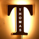 Custom Letters LED Night Light Wooden Engraved Name Home Decor Wedding Birthday Party Christmas New Year Decoration Lover's Gift