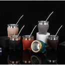 1PC Stainless Steel Double Wall Cup 200ml Insulated Tumbler Yerba Mate Tea Coffee Beer Drinking Mug Double Wall Stainless Cup