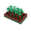 MOC Farm Cattle Horse Carriage Transport Stable Vegetable Garden Bricks Model Building Blocks Toys for Children Christmas Gifts