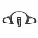 Carbon Fiber Steering Wheel Cover Trim Decor For BMW 1 2 3 4 5 Series G30 G32 G42 G14 G01 G02 G05 G06 G07 G20 G22 G26 G29 G80