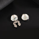 High End Crystal Round Cuffs Buttons Wedding Party Business Clothes Decoration Friend Men's Shirt Cufflinks Jewelry Gifts