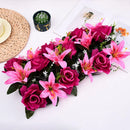 Simulated Rose Arch Decoration Simulated Lily Flower Wall Wedding Flower Wall Wedding Supplies Background Wall