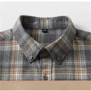 100% Cotton Men's Flannel Shirt Plaid Casual Long Sleece Multi-Color High Quality Autumn Winter Retro Dress Shirts Big Size 6XL