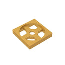 Gobricks GDS-949 Turntable 2 x 2 Plate, Base compatible with 3680  DIY Educational Building Blocks Technical