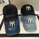 The Indigo Daybreak | Embroidered Washed Denim Baseball Cap