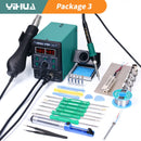 YIHUA 8786D 电烙铁热风焊台 DIY 数显返修台手机维修 BGA SMD 焊接工具焊台
