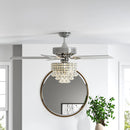 52 Inch Chandelier Ceiling Fan Light with 5 Blades and Remote Control
