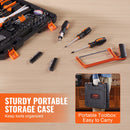 SucceBuy Tool Kit Home Repairing Tool Kit with Portable Tool Storage Case Home Maintenance DIY Projects and Automotive Repair