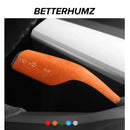 Betterhumz 汽车方向盘套 适用于特斯拉 Model 3 Model Y Alcantara 材质 柱式换挡旋钮饰件贴纸配件
