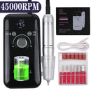 45000RPM Electric Nail Drill Machine Nail File For Manicure Pedicure Salon Rechargeable Sanding Tool
