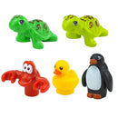 Figures Animal Building Block MOC City Goat Sheep Eagle Owl Panda Parrot Seagull Penguin Zoo Fram Accessories Bricks Toy Gift