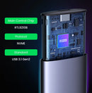 UGREEN M2 SSD Case NVME SATA Dual Protocol M.2 to USB Type C 3.1 SSD Adapter for NVME PCIE NGFF SATA SSD Disk Box M.2 SSD Case
