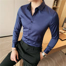 Camisas De Hombre Long Sleeve Shirts For Men Clothing 2026 Business Formal Wear Camisa Social Masculina Slim Fit Chemise Homme