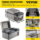 VEVOR 15L/20L Car Freezer Fridge, Portable Compressor Cooler with App Control for Camping, Travel, Outdoor & Home
