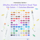 The Pigment Atelier | Ohuhu Honolulu Alcohol Marker Set, Refillable Dual-Tip (24–320 Colors)