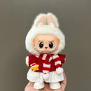 Labubu 配饰衣服 适用于 V1 V2 V3 V4 Labubu 圣诞鹿套装 Labubu 红色服装 圣诞时尚礼物