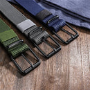 110/130cm Black Canvas Men's Belt Pin Buckle Leather Belt Women's Trendy Belt With Jeans Belt For Men Women Outdoor Sports Belt