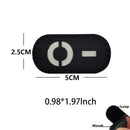 5*2.5CM 红外线反光血型 A B AB O POS NEG 臂章 魔术贴，战术徽章 服装贴纸 夜光