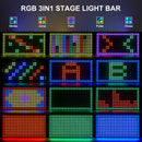 U'King 60W RGBW LED Wall Washer Light 3in1 Mni 288 LED Strobe Light DMX Super Bright DJ Wash Bar Strobe Effects Stage Lighting