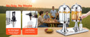 SucceBuy Beverage Dispenser 2.1 Gallon x2 Drink Dispenser, Stainless Steel + Plastic with Spigot Chamber Tray for Restaurants