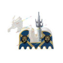MOC Medieval Military Series Castle Roman Knight Horse Saddle Soldiers War Horses Building Block Accessories Kids Education Toy