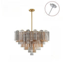 Amber Murano Glass Ceiling Chandelier Round for Dining Living Room Bedroom Modern Murano Glass Pendant Chandelier Light