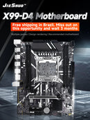 JIESHUO X99-JSD4 Gaming Motherboard LGA2011-3 DDR4 Dual Channel PCIe X16 M.2 SSD Desktop Mainboard with Intel Xeon E5 2680 CPU