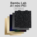 3DSWAY 3D打印机配件 Bambu Lab A1 mini 双面PEI构建板 光面纹理弹簧钢板 PEO/PET/PEY 184x184mm