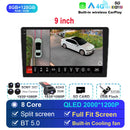 适用于Univers车载收音机的Android 14 双DIN Apple Carplay车载多媒体播放器 GPS Android Auto IPS屏幕 RDS DSP车载音响