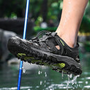 New Men Sandals Summer Casual Beach Shoes Breathable Anti-Slip Slip on Flat Sandals Male Outdoor Walking Slippers Comfortable