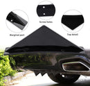 4pcs Universal Carbon Fiber Black ABS Rear Bumper Lip Diffuser Spoiler for Enhancing Car Aerodynamics And Style Protector Guard