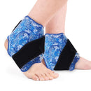 Reusable Ankle Brace Ice Pack for Hot Cold Therapy Flexible Gel Beads Foot Cooling Aid Sports Injuries Pain Relief Ankle Support