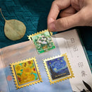 1件金属书签向日葵油画插页夹书页夹书页标记学生教师阅读文具礼品