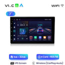 Junsun 7 9 10英寸通用CarPlay Android Auto车载收音机，适用于大众菲亚特雷诺日产现代GPS多媒体自动收音机立体声