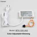 输入220V内置变压器输出12V 1A 12W单键镜面触摸传感器开关，用于镜面LED灯触摸开关