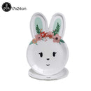 Easter Theme Disposable Tableware Cute Cartoon Rabbit Pattern Paper Plates Cups Napkins Kids Easter Party Decoration Supplies