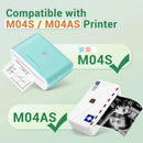 Phomemo M03AS M04S M04AS Adhesive Thermal Paper White Thermal Transparent Sticker Paper Photo Paper for Home Office Note Study