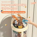 Stuffed Animal Storage Tube Toy With Zipper Vertical Display Organizer Bucket Lid Space Saving Tower For Kids Room Closet